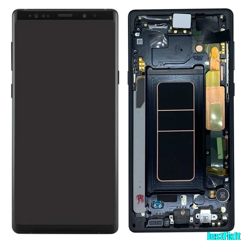 Для samsung Galaxy Note 9 Lcd дисплей кодирующий преобразователь сенсорного экрана в сборе N960 N960F N960D N960DS lcd с рамкой
