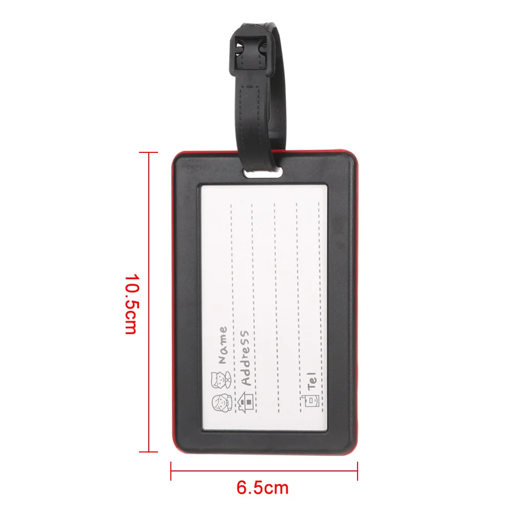 Luggage Tag Novelty Personality Cute Letter PVC Rubber Suitcase Label Luggage Tag Handbag Pendant Travel Accessories Name ID Address Tags luggage tag