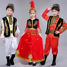 Новые детские костюмы, Детские национальные танцевальные костюмы для мальчиков, сценические костюмы для мальчиков и девочек