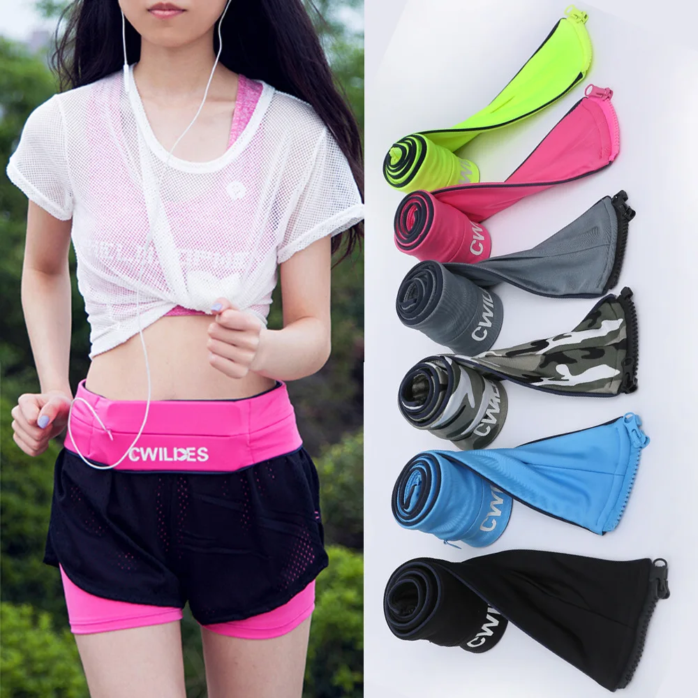 

Genuine Product cwilkes Outdoor Sports Waist Pack Summer Fitness Anti-Theft Hidden Close Fit Waist Bag Mobile Phone Bag