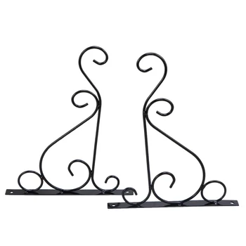 

2 Pcs Hanging Shelf European Style Flower Pot Indoor Plant Shelfs Stands Bonsai Racks for Balcony Garden Living Room