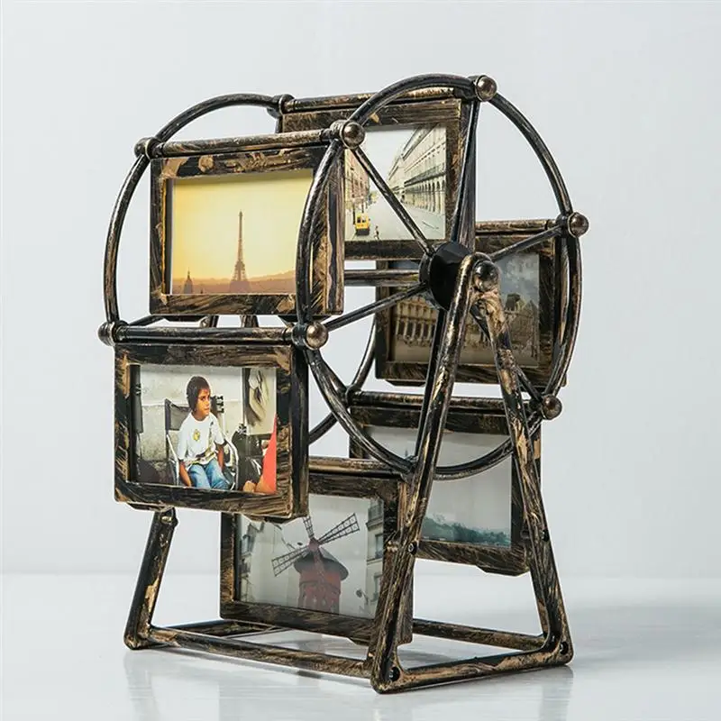 Ferris Wheel Photo Frame European Style Rotary Windmill Picture Desktop Ornament (4-Inch Frame) | Дом и сад
