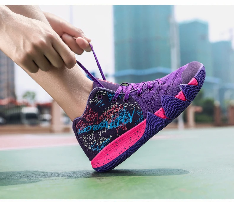 Мужские баскетбольные кроссовки 9 Uptempo Boots Kyrie 4 Мужская обувь ретро женские баскетбольные кроссовки спортивные кроссовки для мальчиков