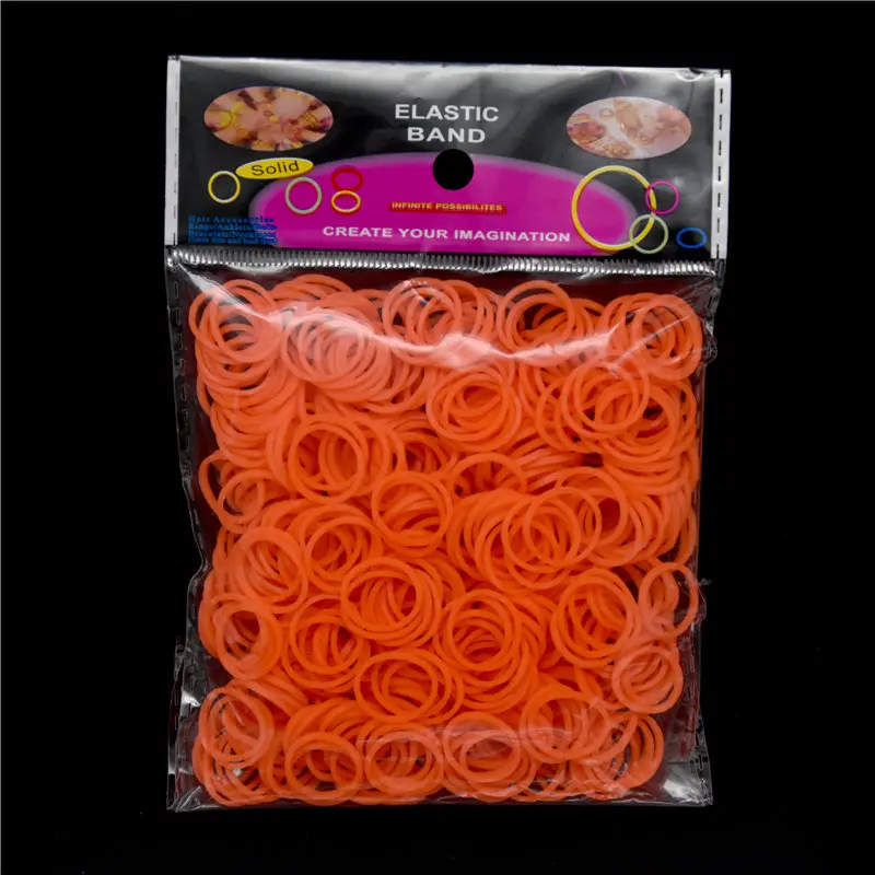 600 pcs bands 600 шт. ткацкий браслет для детей, кружевной браслет, подарок для девочки, разноцветная резинка, детские игрушки, орбиты, рукоделие, творчество - Цвет: 600 pcs bands