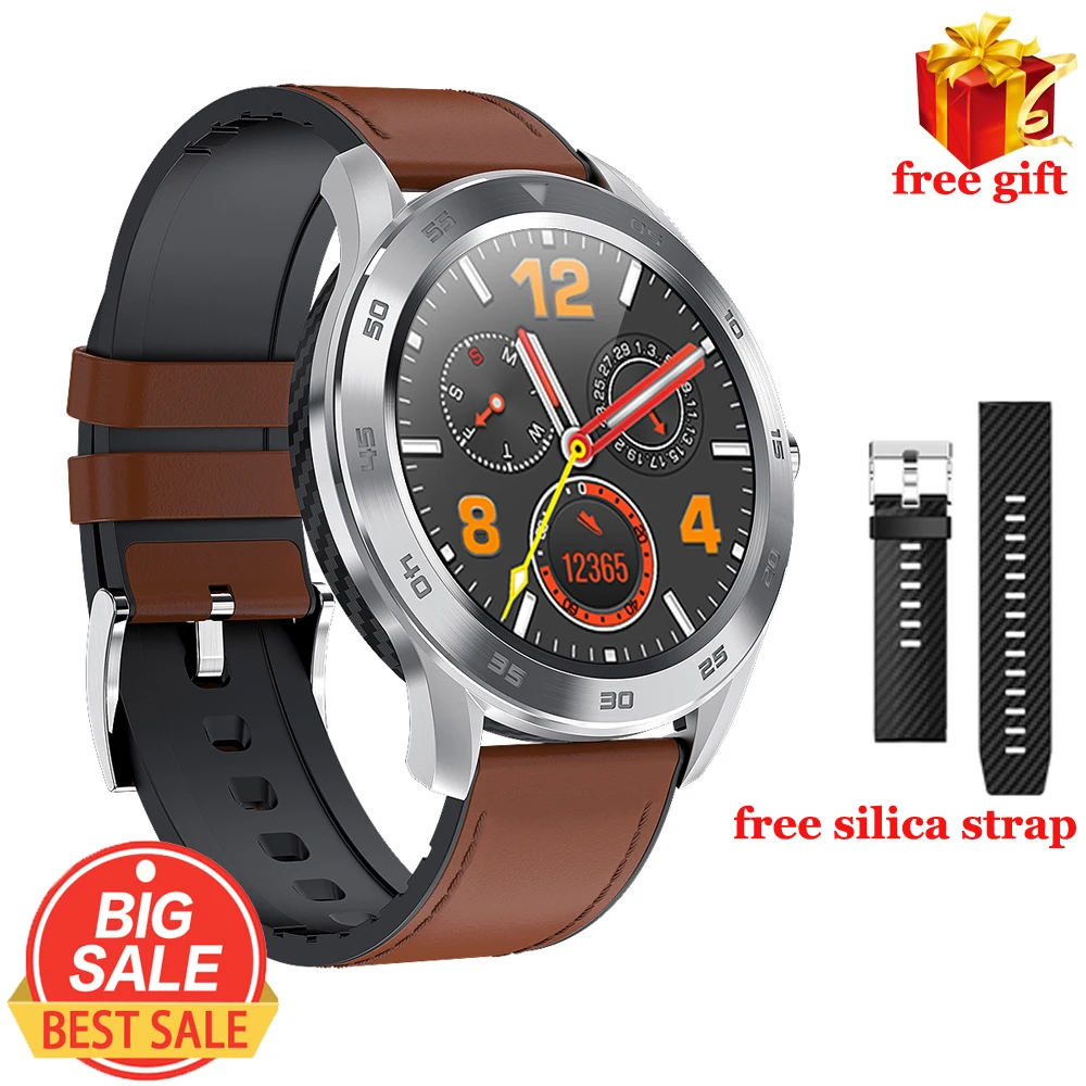 DT98 мужские умные часы IP68 Smartwatch ECG фитнес-трекер для измерения сердечного ритма полный сенсорный бизнес умные часы Bluetooth Вызов наручные часы