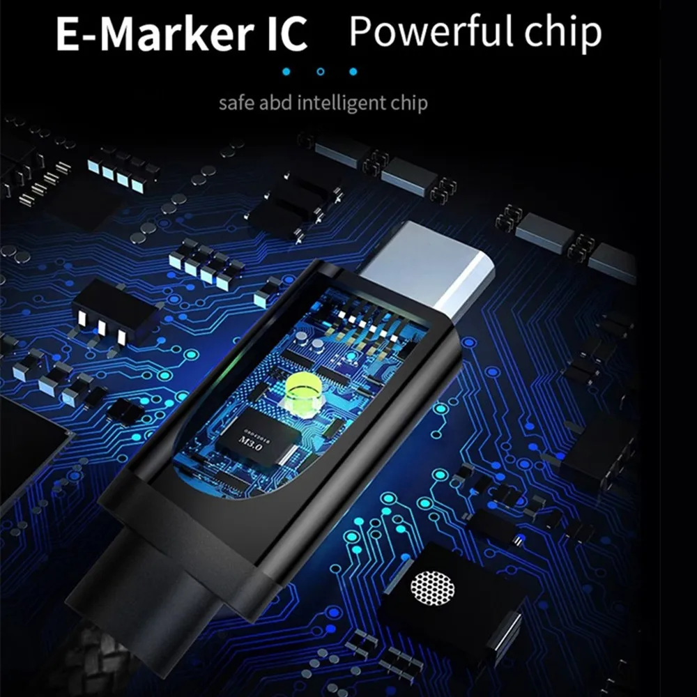 5A PD 100W Кабель USB 3,1 Gen2 type C USB C телефонный кабель PPS E-MARK QC 4,0 кабель питания для thunderbolt 3 MacBook Pro