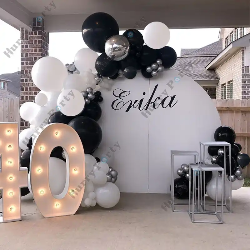 Le Plus Rapide Deco Noir Et Blanc Anniversaire