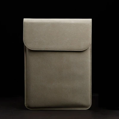 Matte Khaki Водонепроницаемая сумка для ноутбука из искусственной кожи с сумкой для хранения Macbook Air 13 Touch ID Pro 16 чехол 11 12 15 чехол - Цвет: Matte Khaki