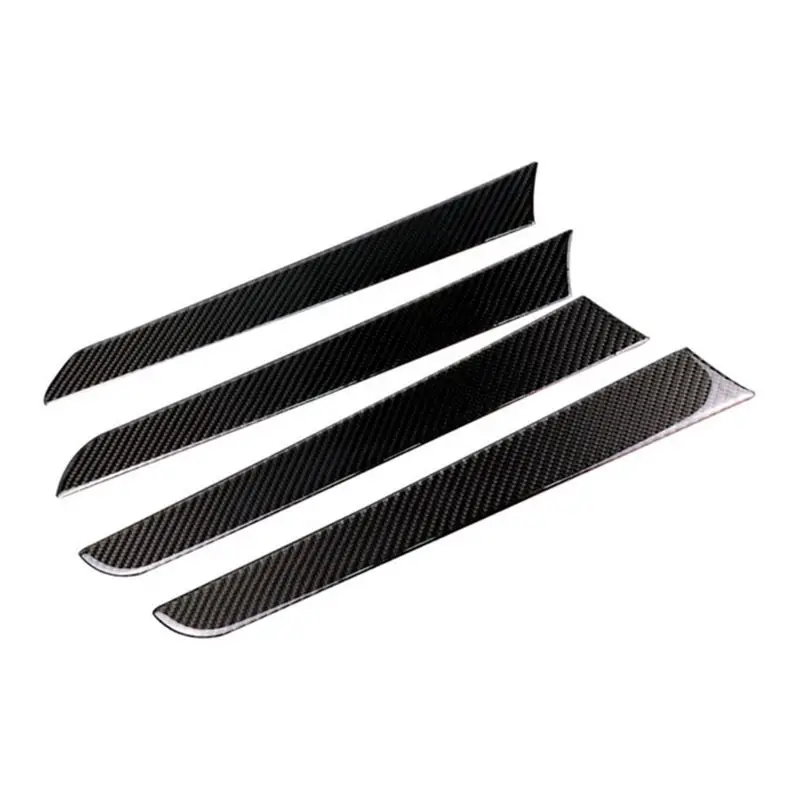 Door Side Carbon Fiber Decorative Cover Trim Frame Stickers for Audi A4 B8