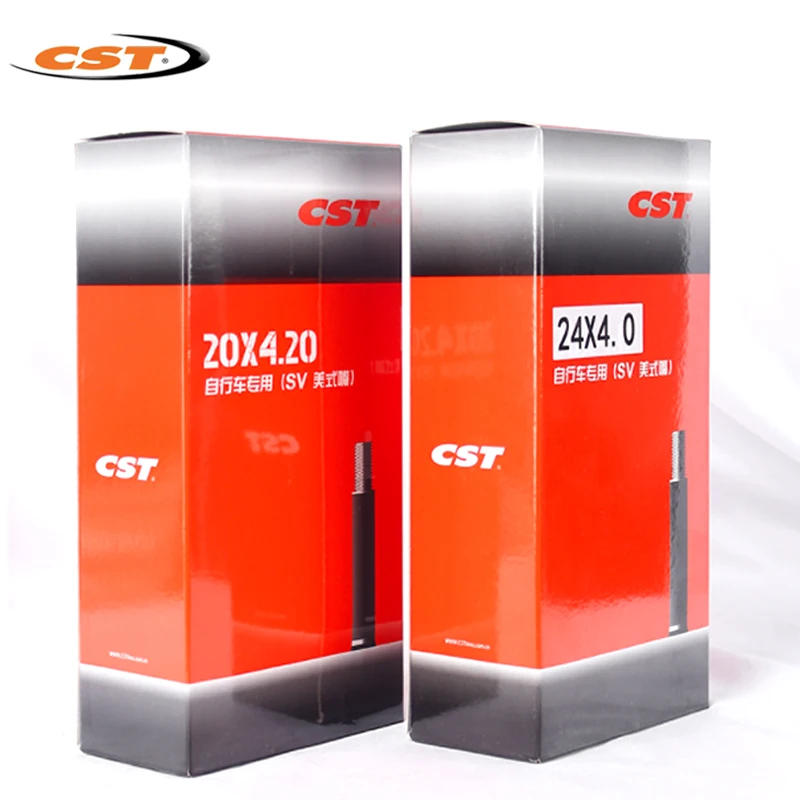 CST Bicycle Inner Tube 20x4.2 24X4.0 26X4.0 America Valve Camera For 20 24 26inch 4.0 4.2 Fat Tires BMX MTB Bike Cycling Parts