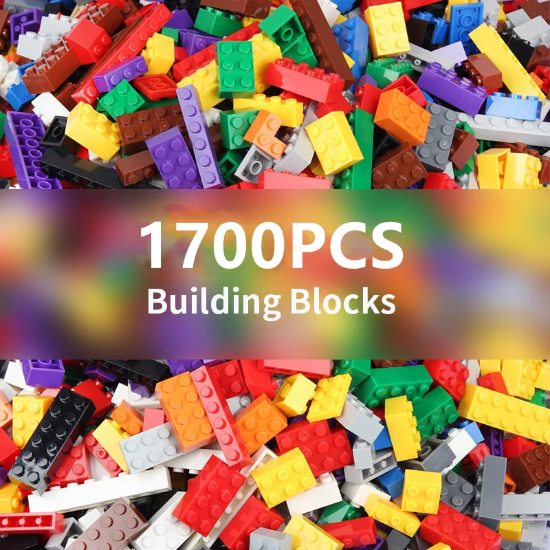

Creator 1700Pcs/Set DIY Bulk Blocks Creative City Building Blocks Bricks Fit legoINGlys Educational Model kit Toys For Children