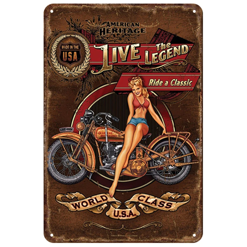 Vespa табличка металлическая винтажная жестяная вывеска Pin Up потертый шик Декор винтажные металлические знаки украшение бара металлический плакат для паба металлическая пластина