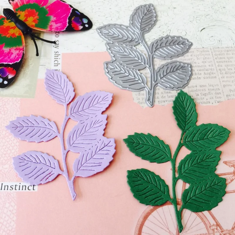 

Knife Mold Faux Quilled Leaves Metal Cutting Dies Scrapbooking Carbon Steel Die Embossing Dies Cut Stencils DIY Decorative Card