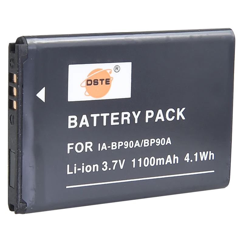 2 шт. 1100 мАч 3,7 V BP-90A BP90A IA-BP90A DSTE видеокамера Камера Батарея двойной Зарядное устройство для SAMSUNG HMX-E10WP HMX-E10BP HMX-E100P