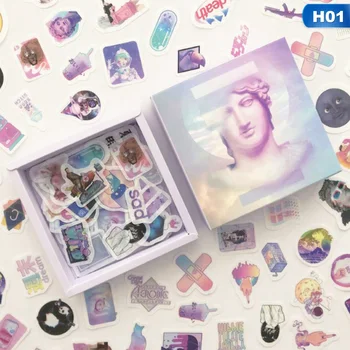 

200PCS/box Mini Cartoon Paper Sticker Decoration Decal DIY Album Scrapbooking Seal Sticker Kawaii Stationery Gift Material