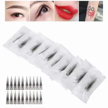 

10pcs/set Disposable Tattoo Needles Cartridge Needle Lip Eyebrow Tattoo Microblading Supplies Makeup Tool Accessories Kit
