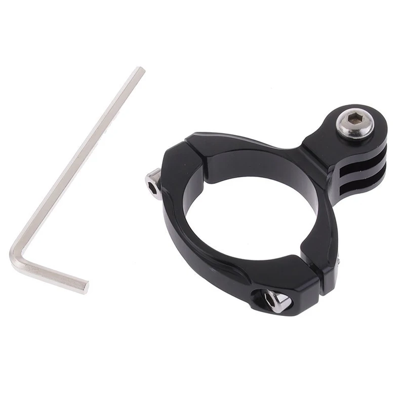 Abrazadera de aluminio para manillar de bicicleta, 1 Uds., para cámara Hero 4 3 + 3 2 1, soporte de aluminio para motocicleta