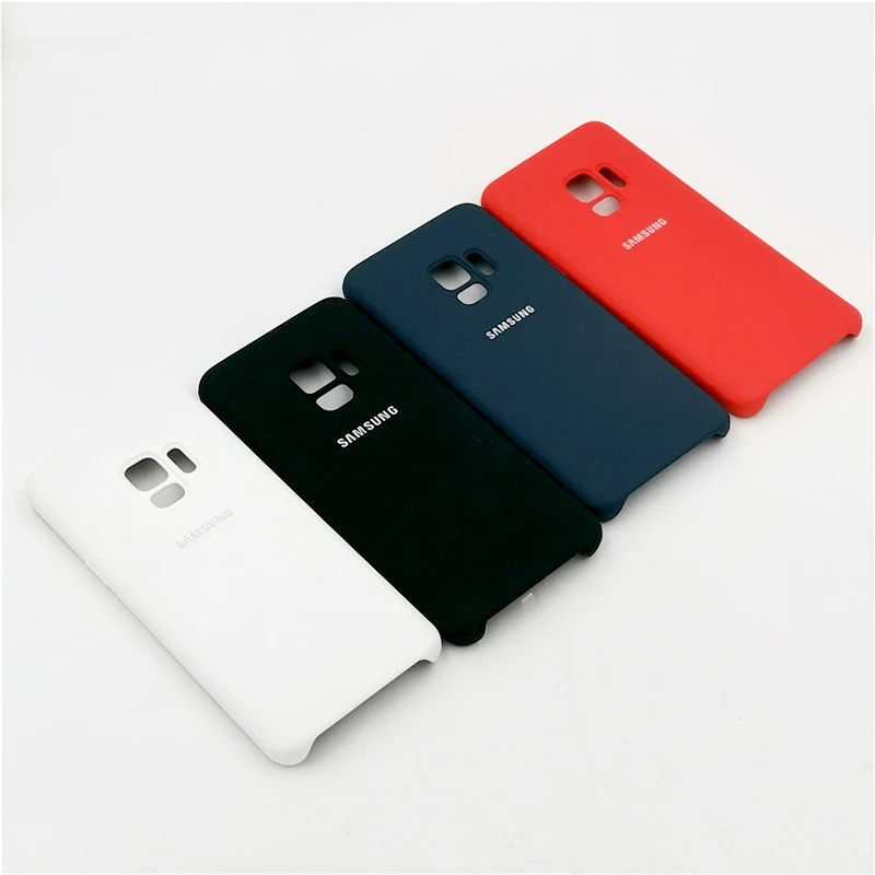 Чехол для samsung galaxy s9 plus, жидкий силиконовый чехол, мягкий на ощупь, полный защитный чехол на заднюю панель для galaxy s9 s9 plus с логотипом