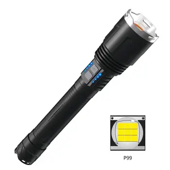 

P99 LED Flashlight Zoom Torch with USB Charging Outdoor Camping Lamp Powerful Led Flashlight Torch ZOOM