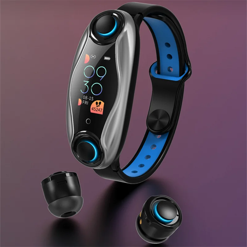 GEJIAN Bluetooth 5 0 наушники умные часы для мужчин и женщин Siri фитнес браслет трекер