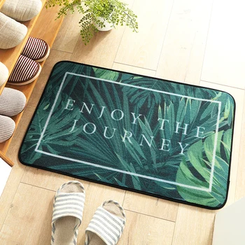 

Floor Mat Bathroom Mat Skid Resistant Nylon Rainforest Pattern Dining Room Home Kitchen Decoration