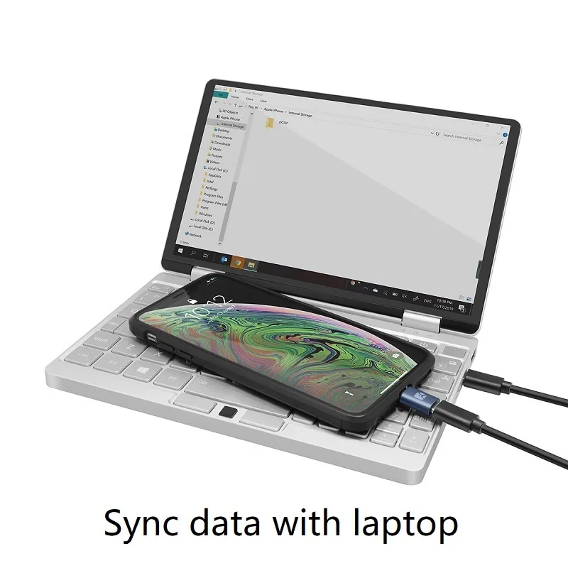 Usb type-C Женский адаптер Lightning Мужской, кабель type-C с зарядкой и синхронизацией данных для преобразования huawei, samsung в iPhone/iPad/iPod