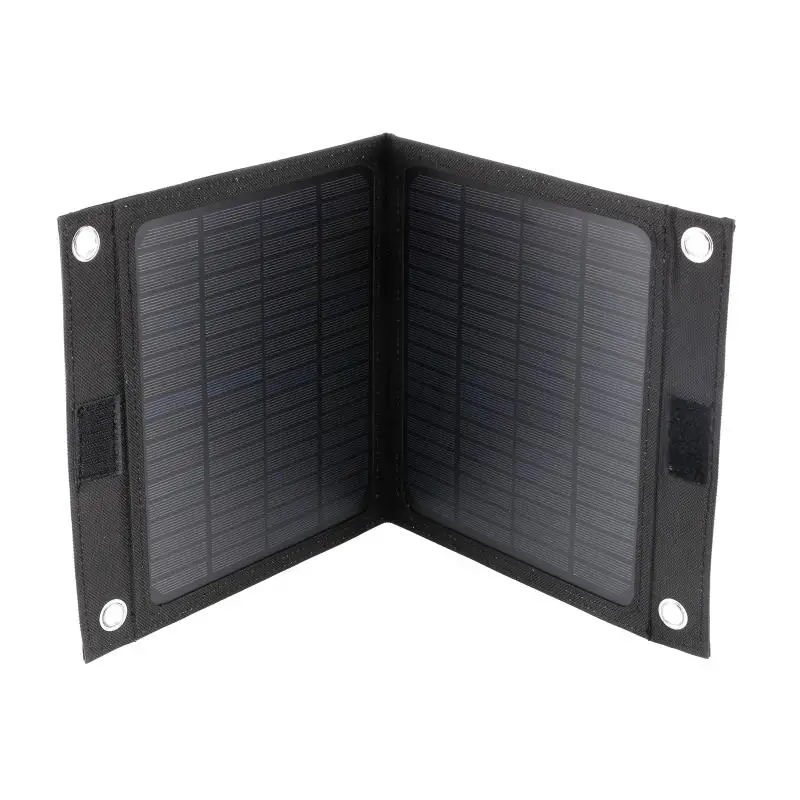 Portable solar charger 12V 25W outdoor portable folding solar cells charger foldable solar panel charger mobile power bank phone battery USB port