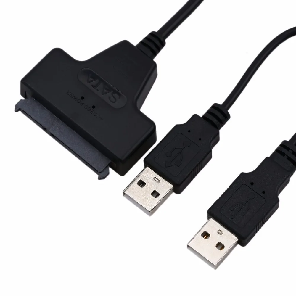 USB2.0 SATA 22Pin USB2.0 кабель с адаптером для 2," HDD кабель для жесткого диска SATA жесткий диск Кабельный разъем дропшиппинг
