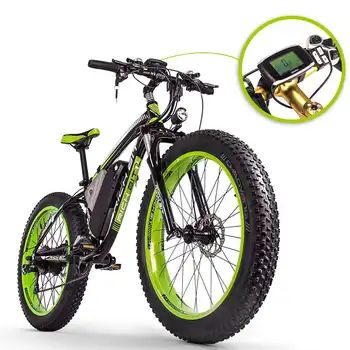 

[EU Direct] RICHBIT TOP-022 48V 1000W 17Ah 21-Speed Mountain Snow Electric Bike Fat Tire 26inch Electric Bicycle Green