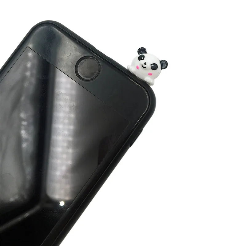3.5mm Port Dust Plug Cute Animal Headset Music Stopper Mobile Phone 3.5 Jack Decor Small Panda Cartoon Dust Plug Headphones