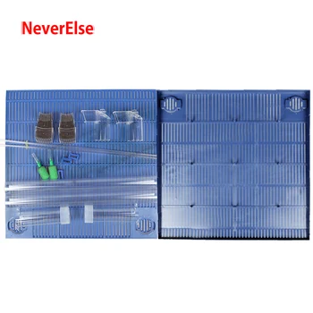 

Bottom Foldable Isolation Undergravel Filter Board, 2x Air Lift Counter + Activated Carbon Medium = Air Pump drive filter system