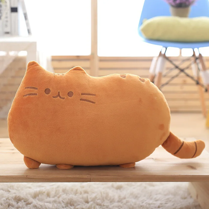 Brown 40 см Kawaii Мягкие плюшевые кошки Подушка красивые игрушки-животные подарки на день рождения для детей дети девочки - Цвет: Brown
