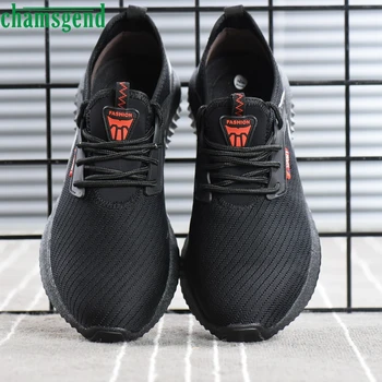 

CHAMSGEND Shoes Safety Steel Toe Cap Walking Shoes Comfortable Running Sport Sneakers Breathable Shoes Tenis Feminino Zapatos 09