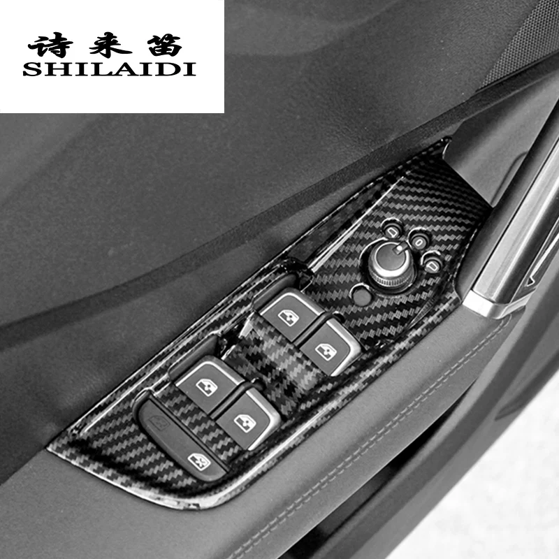 Автомобильный Стайлинг из углеродного волокна мультимедийная Подставка для рук