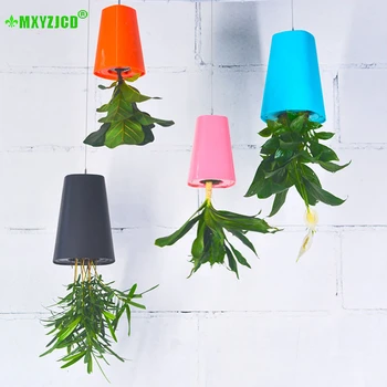 

Hanging Plastic Flower Pot Automatic Drain Potted Living Room Upside Down Water Cup Decoration Home Decoration Accessories