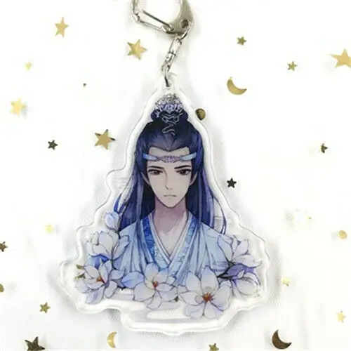wangji keychain Грандмастер демонического культивирования Untamed Wuxian Wangji Xiaozhan брелок значок Косплей Подарки - Цвет: wangji keychain