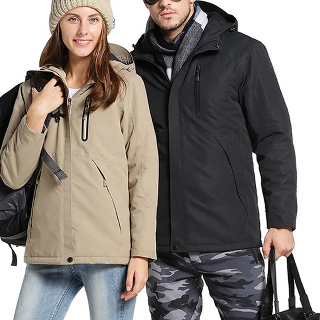 

JAYCOSIN Warm Winter Woman / Man outdoor coat Electronic Heating Jacket ladies USB Waterproof Multi Color heat overcoat 90