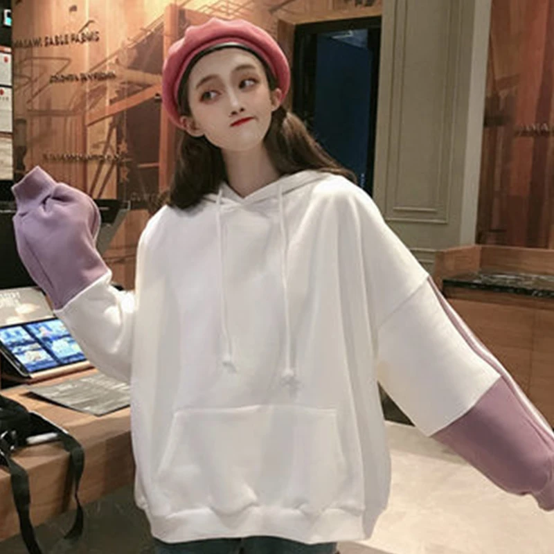 Толстовка Harajuku, пуловер, куртка, толстая, свободная, женские толстовки, толстовка, женская повседневная одежда, уличная одежда, спортивный костюм, Джерси Маркус