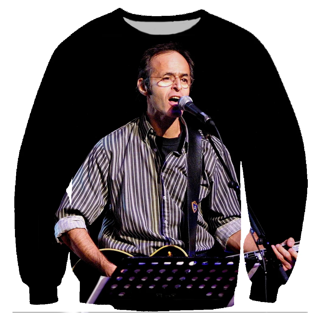 Jean-Jacques Goldman, толстовки, 3D принт, рок, для мужчин/женщин, пуловер, толстовки с длинным рукавом, с круглым вырезом, уличная толстовка, Sudaderas Hombre