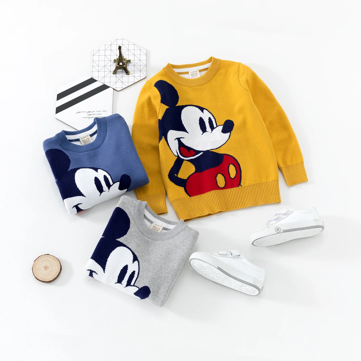 Одежда для маленьких мальчиков с Микки; Детский свитер; Одежда для маленьких девочек; Рождественские свитера; Одежда для девочек; детская одежда; свитера для мальчиков