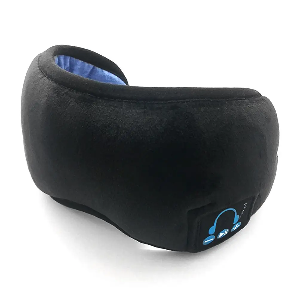Bluetooth V5.0 музыка Спящая Беспроводная маска для глаз наушники помощь сна затенение громкой связи облегчение усталости глаз