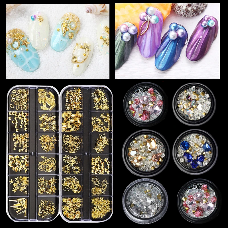 

Colorful Crystal 3D Nail Art DIY Decorations Shiny Glitter Rhinestones Stones for Nails Design Nail Powder Manicure Accessories