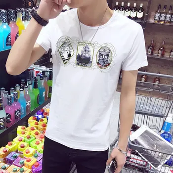 

newSummer new street letter characters print loose short-sleeved T-shirt 56.39