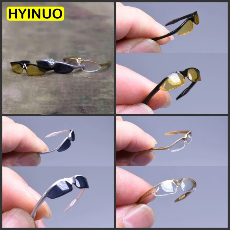 

1/6 Scale Model Sunglasses Shooting Glasses Windshield Playing Handsome Suit Set Toy f 12" Action Figure Body Accessories