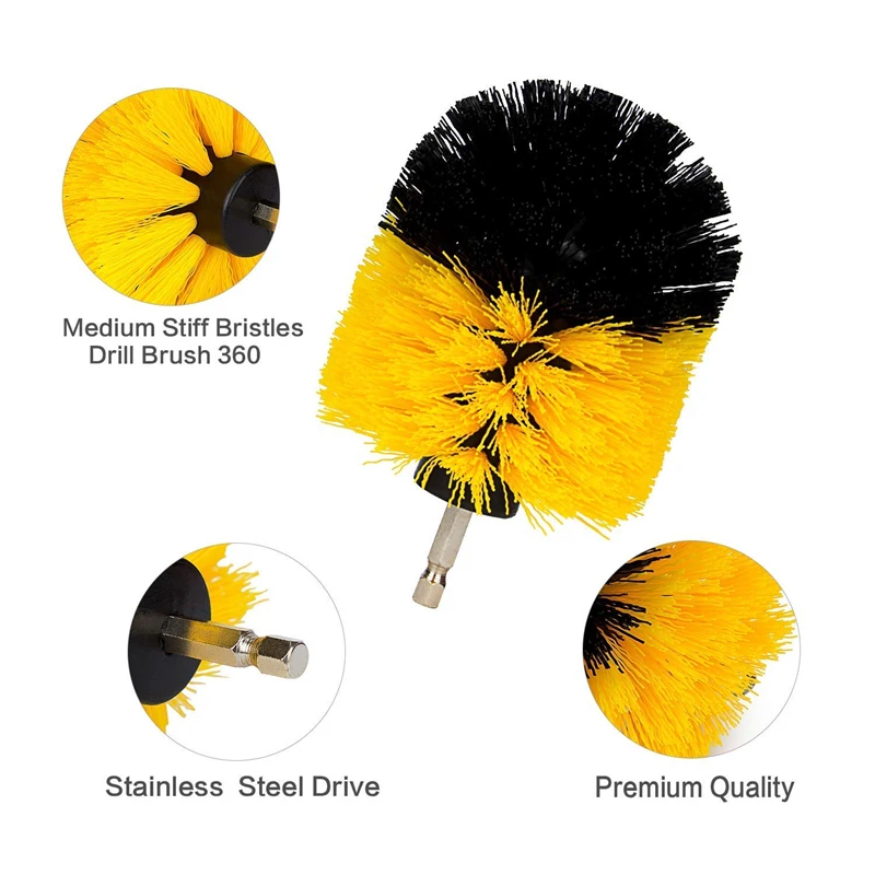 best ways to clean car seats 3Pcs/Set Electric Scrubber Brush DrillBrush Kit 2/3.5/4'' Plastic Round Cleaning Brush for Carpet Glass Car Tires Nylon Brushes best car wax for black cars