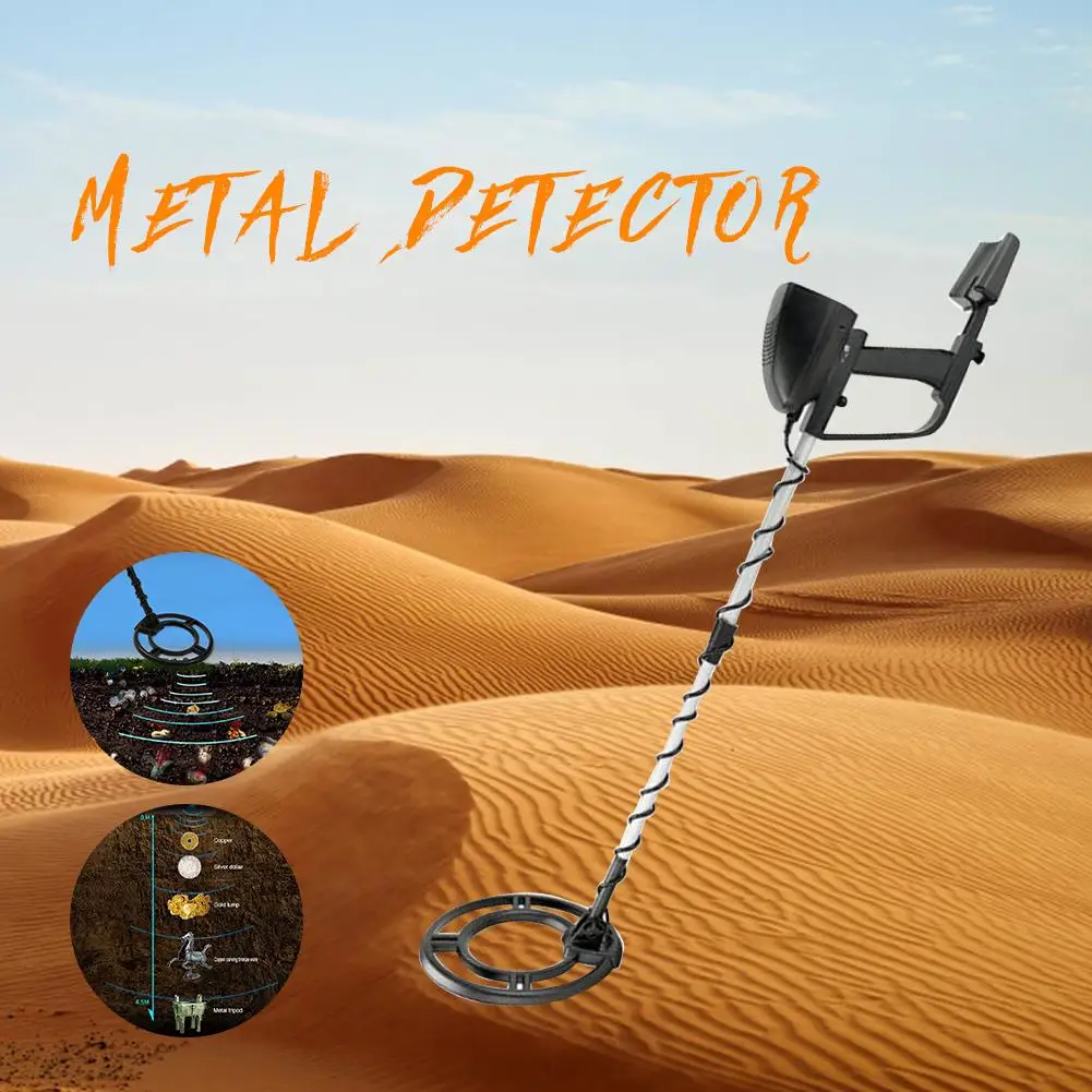 

LCD Display Underground Metal Detector Tritone Audio Discrimination Security Check Jewelry Silver Gold Treasure Hunting Tool