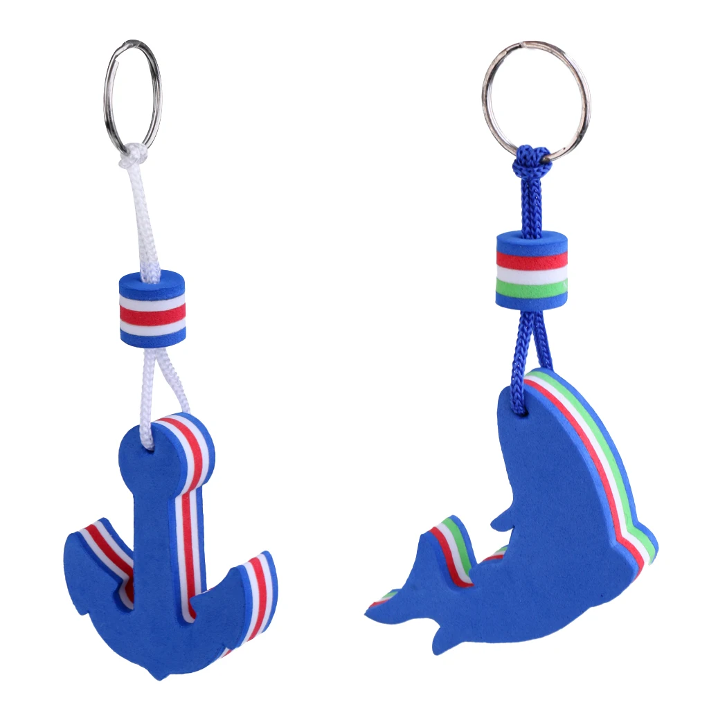 Boating Sea Fishing Floating Keychain Key Ring- Sailing Dolphin