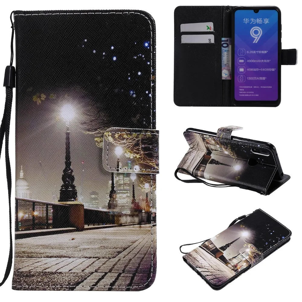 Кожаный чехол-книжка для huawei Y7 Y 7 Y72019, мягкий силиконовый чехол-книжка на магните для huawei Y7, DUB-LX1 чехол