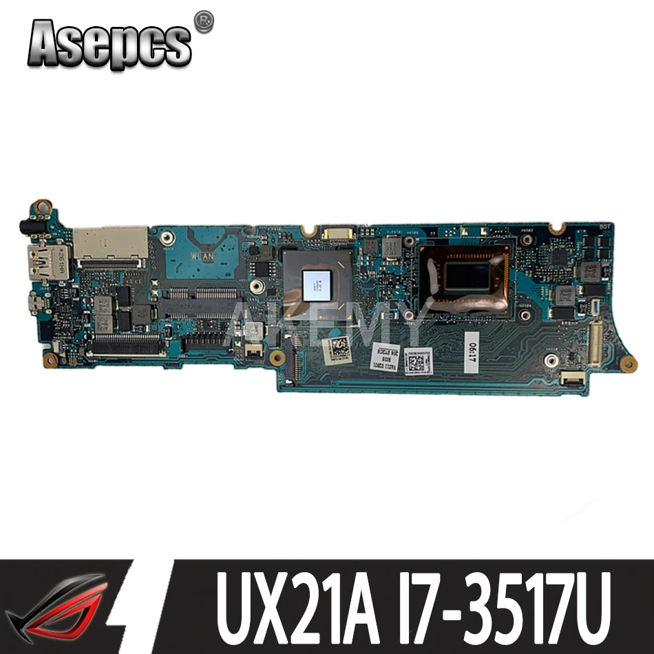 Asepcs UX21A I7 3517 CPU 4 Гб RAM материнская плата REV 2 0 для For Asus UX21 ноутбука 100%