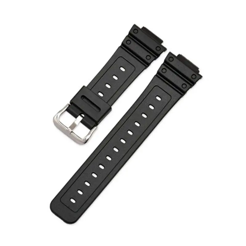 

Watchband Wrist Strap Band Slicone Stainless Steel Buckle Adjustable Replacement for 5600 Series DW-5600E DW-5700 G-5600 G-5700